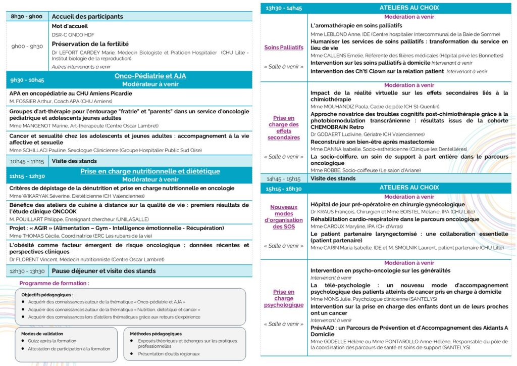 7ème Édition de la journée régionale des Soins Oncologiques de Support 3