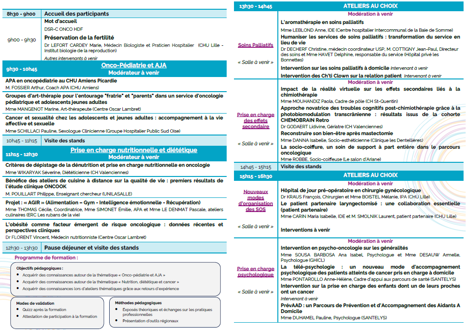 7ème Édition de la journée régionale des Soins Oncologiques de Support 5